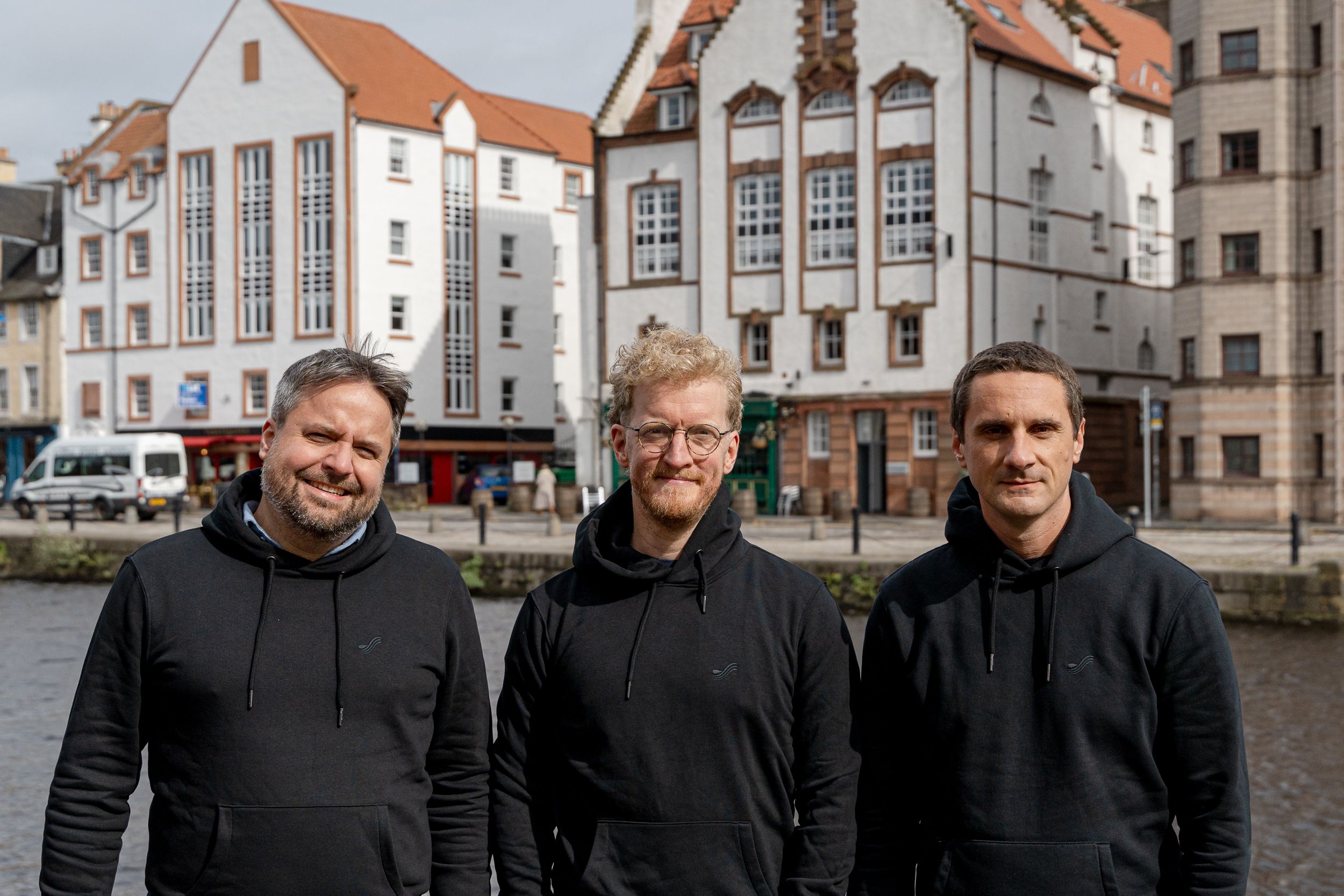 Wordsmith cofounders - Robbie Falkenthal (left), Ross McNairn (middle), Volodymyr Giginiak (right)