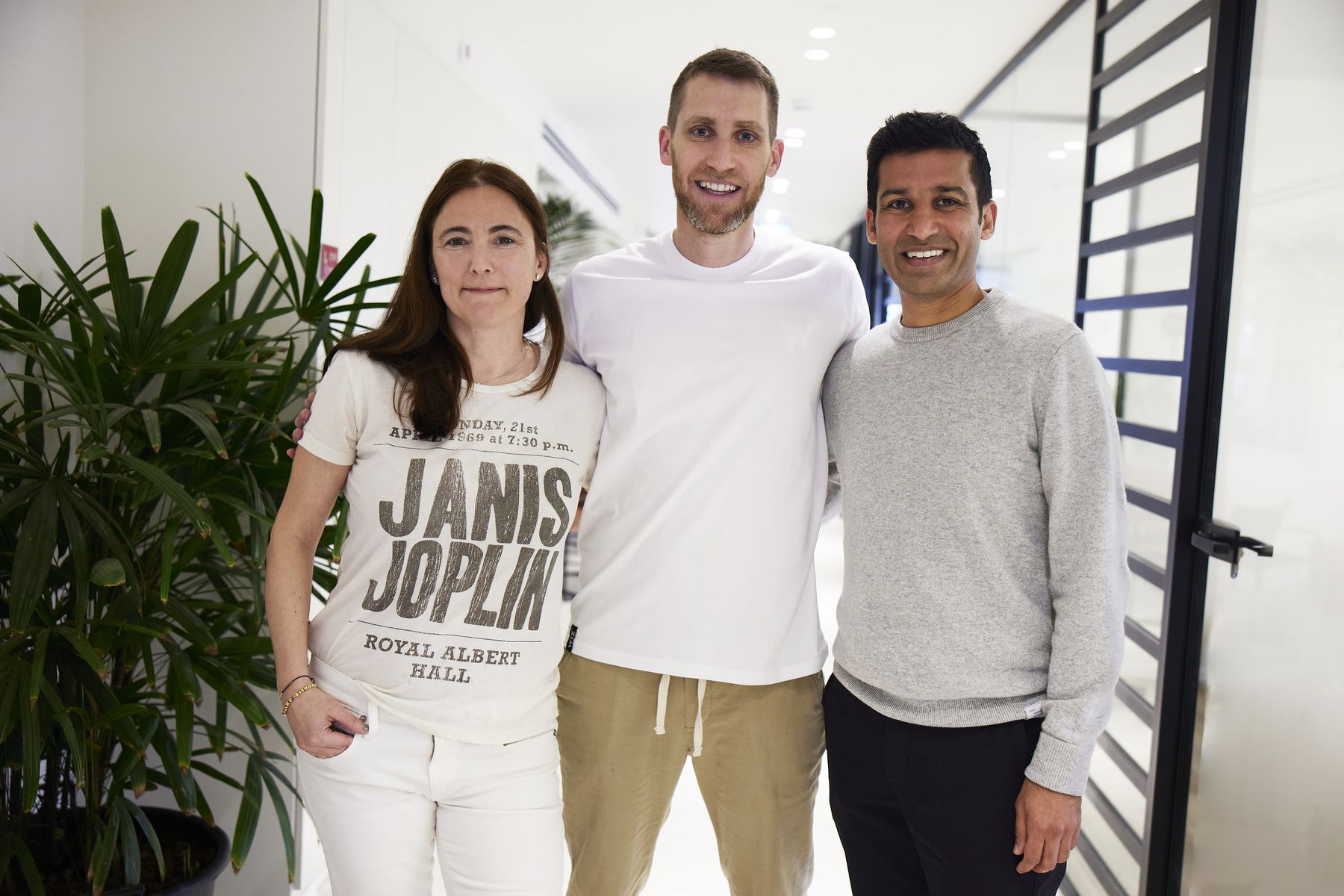 Ana, Assaf and Shardul in Wiz Tel Aviv offices