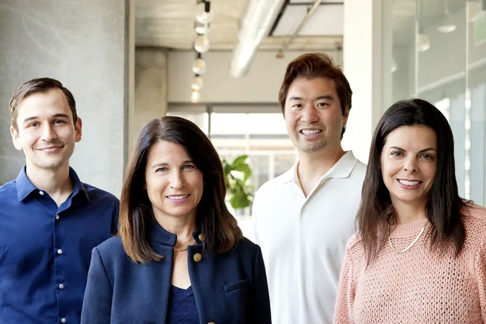 The Daydream co-founding team (from left): Dan Cary, Julie Bornstein, Richard Kim, and Lisa Green